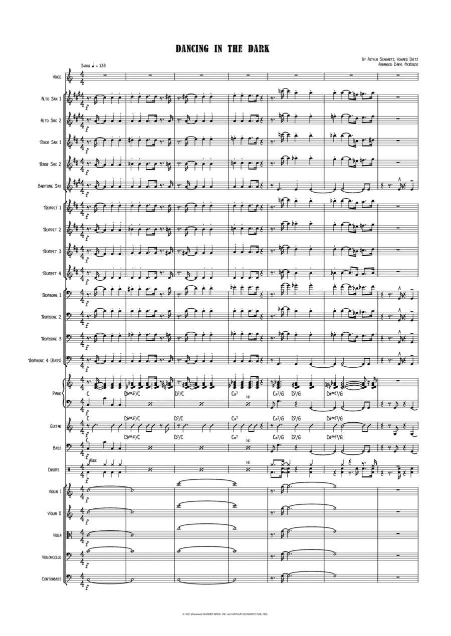 Dancing In The Dark (arr. Daryl McKenzie)