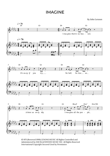 Imagine (arr. Alex Nunes Rodrigues)
