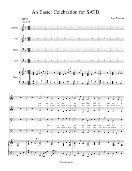Easter Celebration for SATB