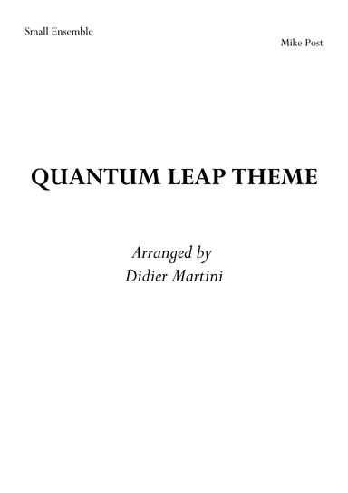 Quantum Leap Theme (arr. Didier Martini)