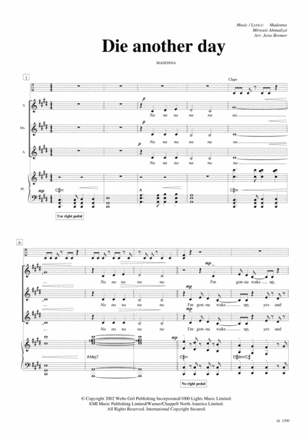 Die Another Day (arr. Jetse Bremer)