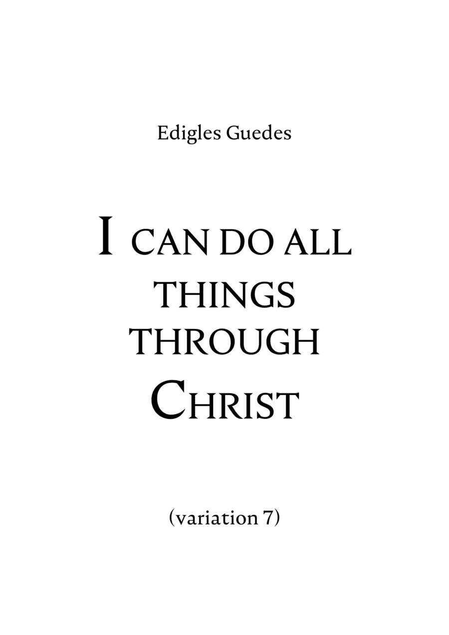 I can do all things through Christ (variation 7)
