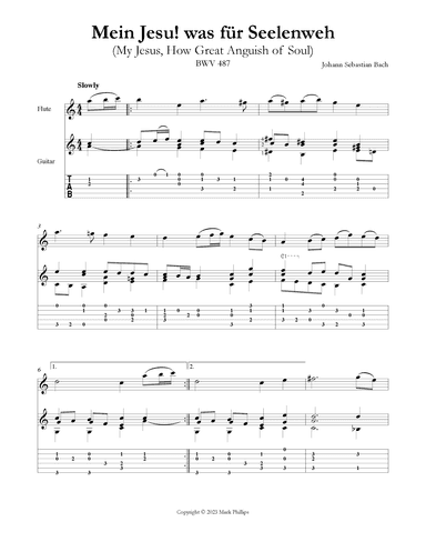 Mein Jesu! was für Seelenweh (My Jesus, How Great Anguish of Soul) (arr. Mark Phillips)