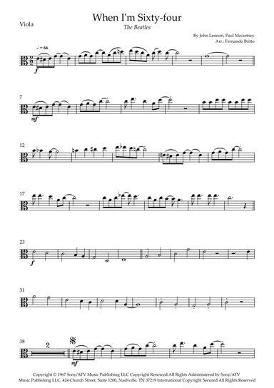 When I'm Sixty-four (arr. Fernando Britto)