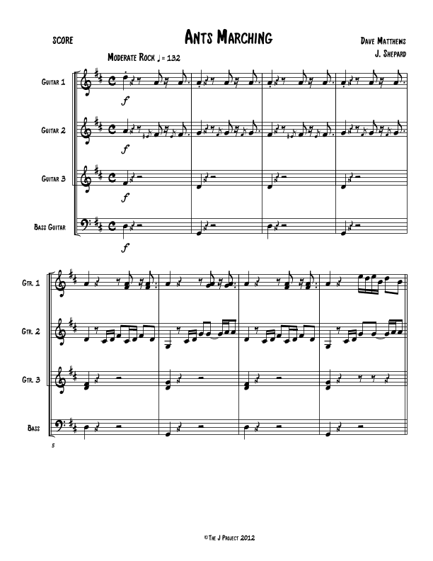 Ants Marching (arr. Jeremy Shepard)