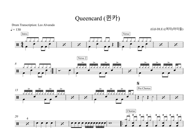 Khwin Kha (queencard) (arr. Drum Transcription: Leo Alvarado)