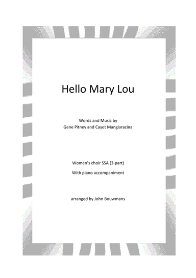 Hello Mary Lou (arr. John Bouwmans)