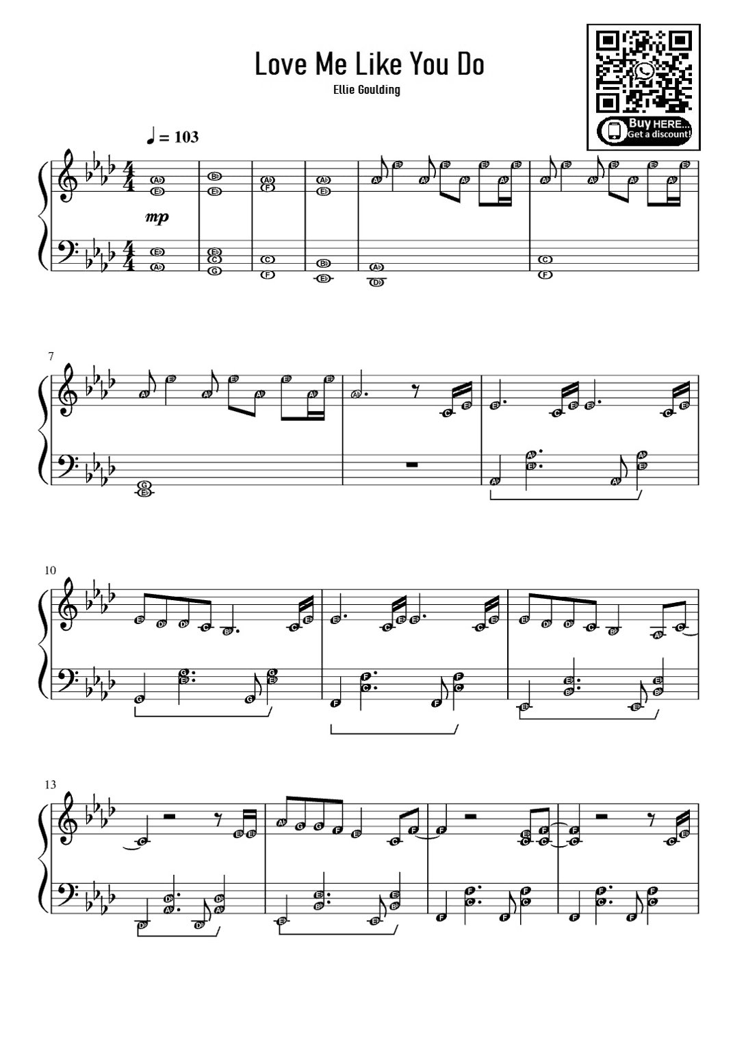 Love Me Like You Do (arr. eduardo)