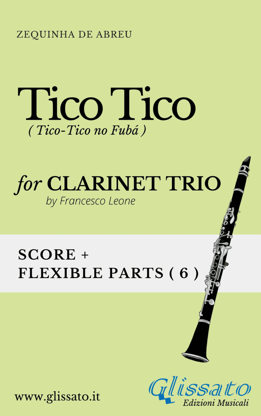 Tico Tico - flexible Clarinet Trio score & parts (arr. Francesco Leone)