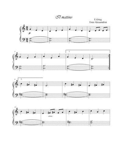 Morning song (arr. Alessandrini Ester)