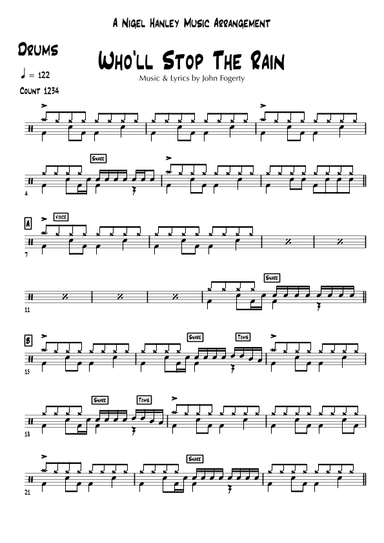 Who'll Stop The Rain (arr. Nigel Hanley)