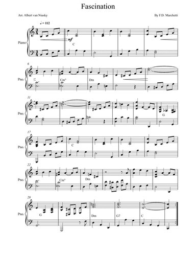 Fascination (arr. Albert van Niasky)