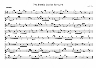 Twa Bonnie Lassies Fae Alva