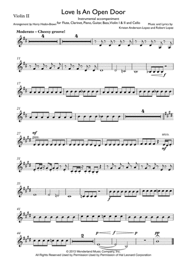 Love Is An Open Door (arr. Harry Haden-Brown)