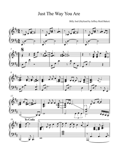 Just The Way You Are (arr. Jeffrey Reid Baker)