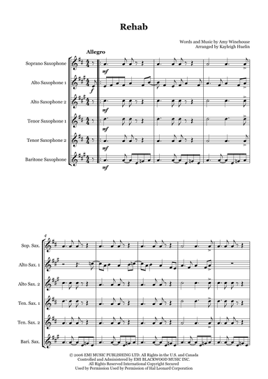 Rehab (arr. Kayleigh Huelin)