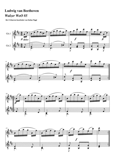 Waltz WoO 85 (arr. Stefan Niggl)