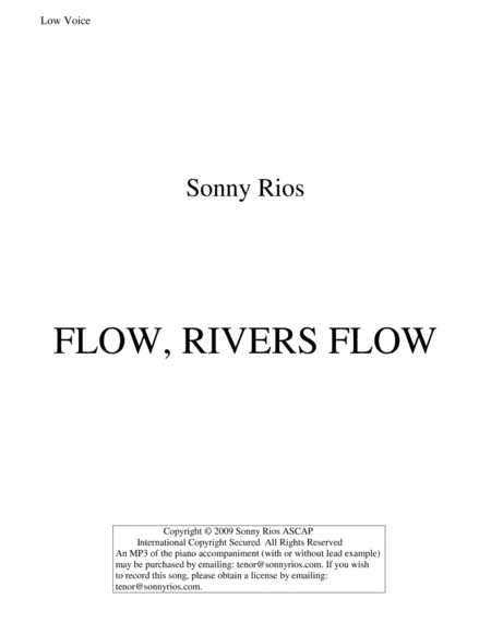 FLOW, RIVERS, FLOW