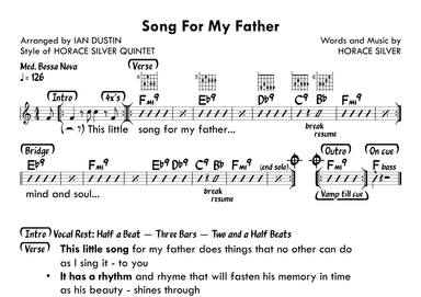 Song For My Father (arr. Ian Dustin)