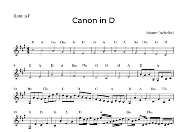 Canon in D (arr. Alex Nunes Rodrigues)