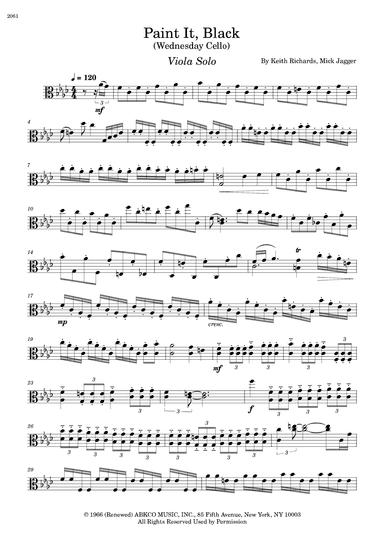 Paint It, Black (arr. César Madeira)
