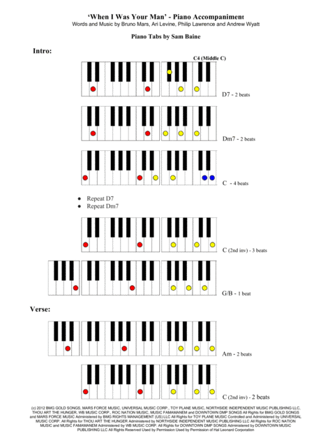 When I Was Your Man (arr. Sam Baine)
