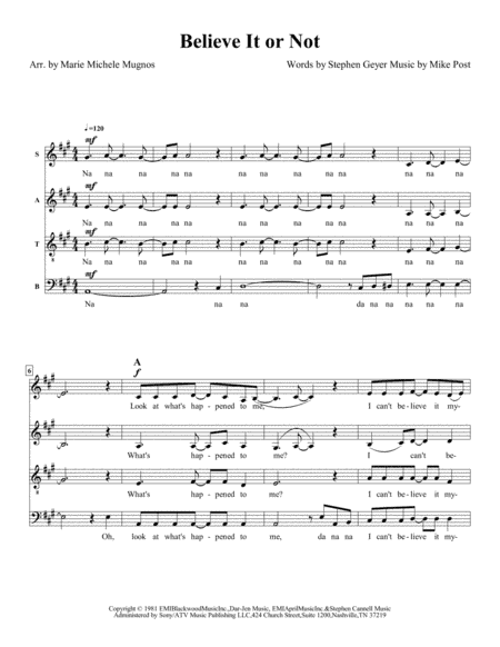 Theme From "The Greatest American Hero" (arr. Marie Michele Mugnos)