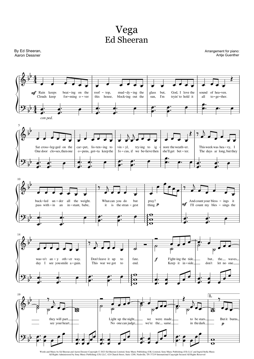 Vega (arr. Antje Günther)