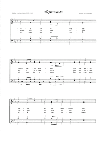 Alle Jahre wieder    Choir SATB (arr. Guenter Leykam)