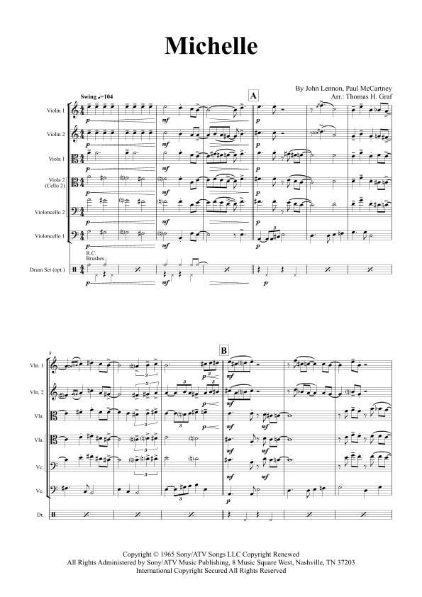 Michelle (arr. Thomas Graf)