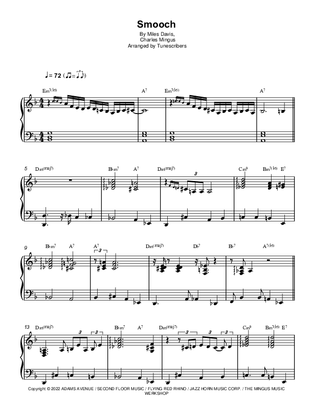 Smooch (arr. Tunescribers)