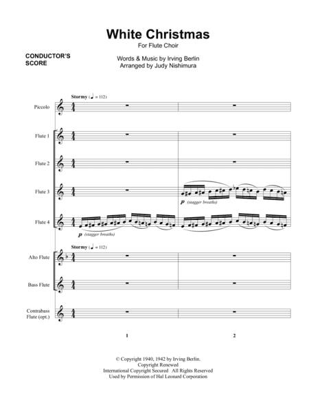 White Christmas (arr. Judy Nishimura)