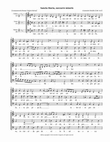 Sancta Maria, succurre miseris (Metallo) - ATB (arr. Aristotle A. Esguerra)