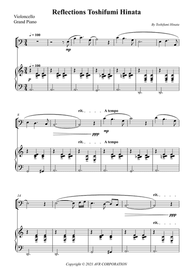 Reflections Toshifumi Hinata (arr. Wesley S. SIlva)