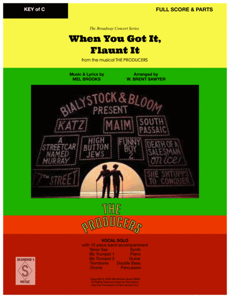 When You Got It, Flaunt It from THE PRODUCERS (arr. W. Brent Sawyer)