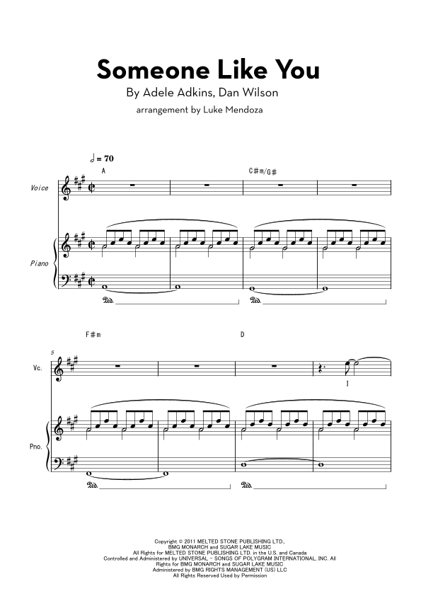 Someone Like You (arr. Luke Mendoza)
