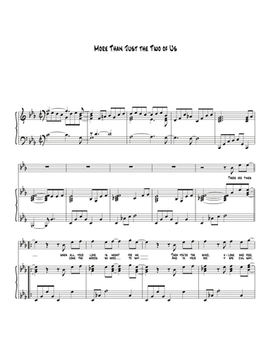 More Than Just The Two Of Us (arr. Biegler)