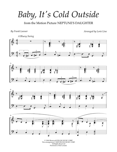 Baby, It's Cold Outside (arr. Lorie Line)