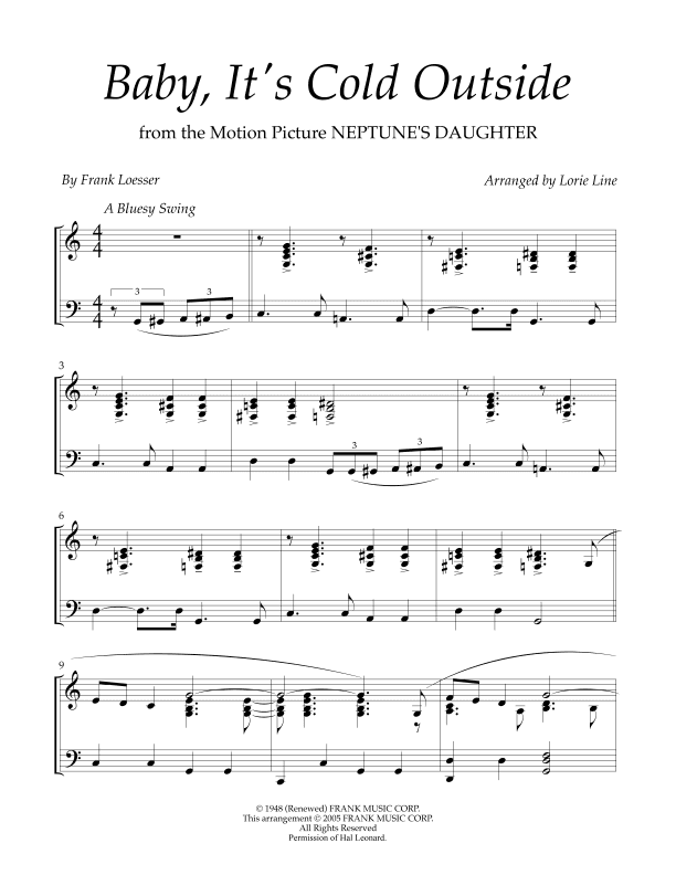 Baby, It's Cold Outside (arr. Lorie Line)