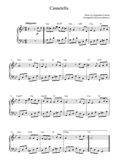 Cannetella (arr. Kaiserin Rebecca)
