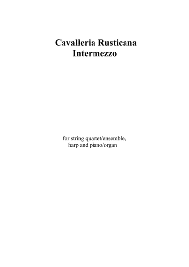 P.Mascagni, Cavalleria Rusticana Intermezzo (arr. George Dousis)