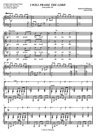 I will praise the Lord (psalm 146)