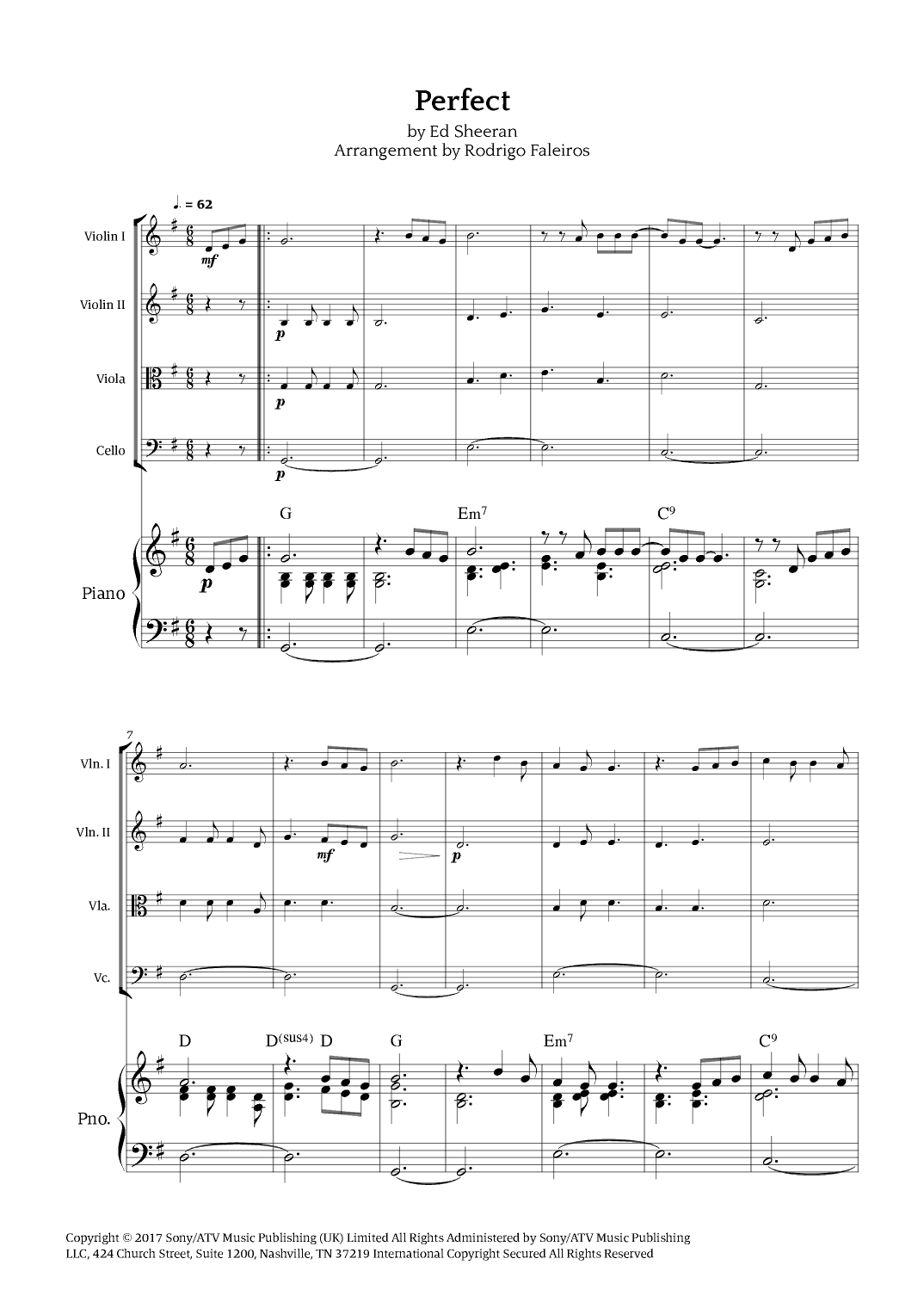 Perfect (arr. Rodrigo Faleiros)