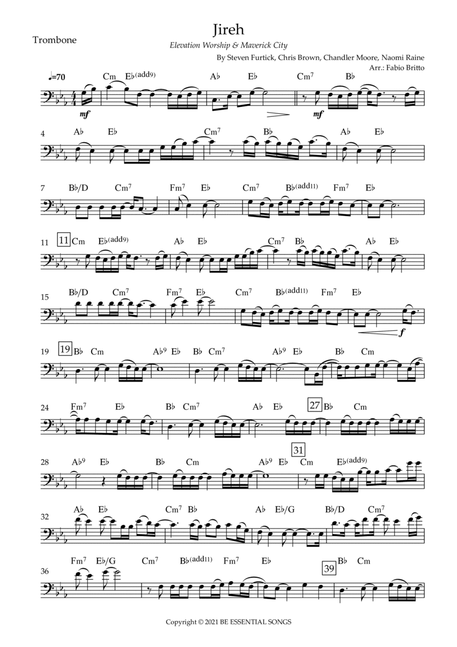 Jireh (arr. Fabio Britto)