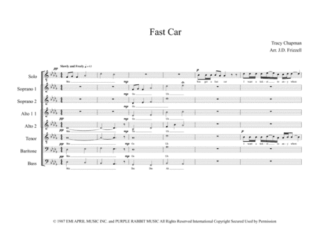 Fast Car (arr. J.D. Frizzell)