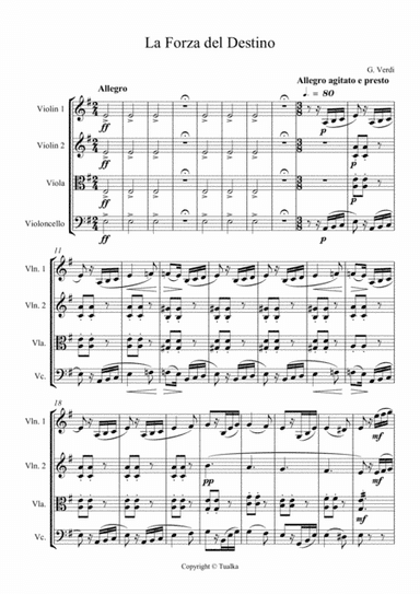 G. Verdi - La Forza del Destino (Ouverture) (arr. Tualka)