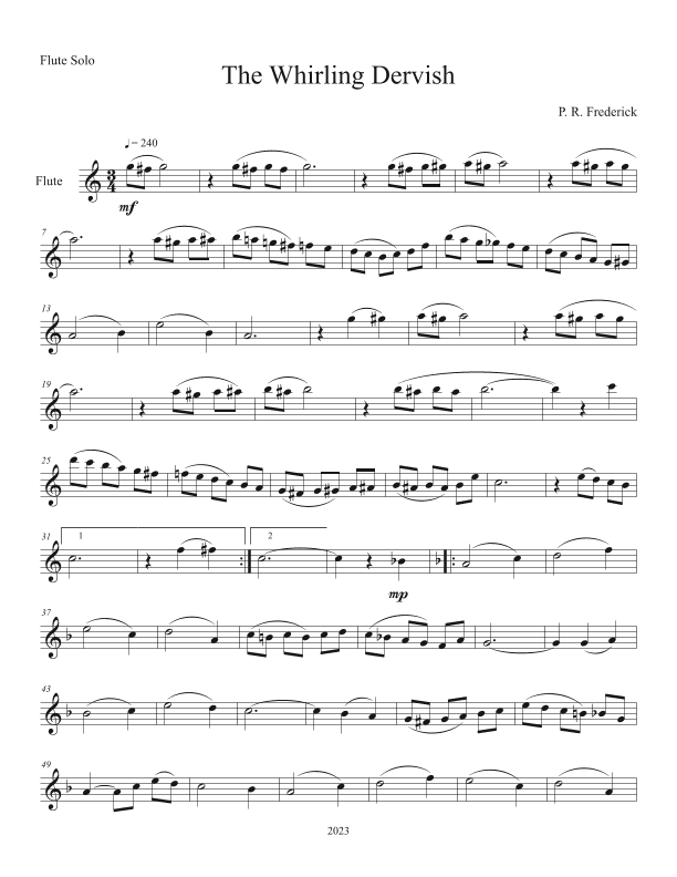 The Whirling Dervish (Flute Solo)