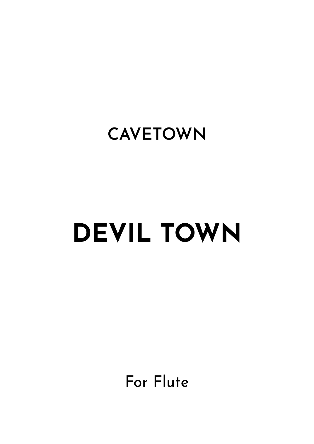 Devil Town (arr. Jireh J.)