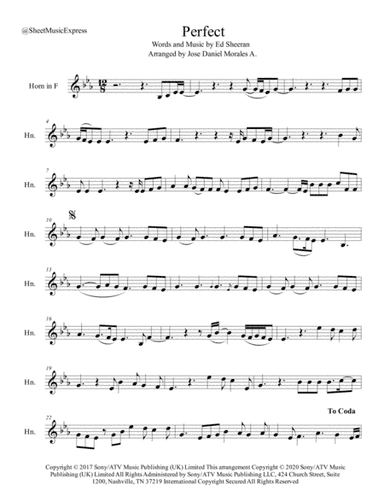 Perfect (arr. Jose Daniel Morales A.)