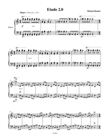 Etude 2.0 from 25 Etudes using Symmetry, Mirroring, and Intervals